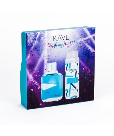Sapil Rave Perfume for Men Giftset - Long-Lasting Dubai Perfume for Men - Fresh Spicy Aromatic EDT 3.4 Oz + Deodorant 5.1 Oz - Arabic Cologne for Men - Ideal for Everyday Use and Gifting - Buy Online on GoSupps.com