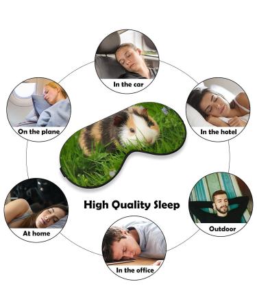 Cute Guinea Pig Pattern Sleep Mask | Adjustable Strap | Night Blindfold for Women Men | Perfect for Yoga, Travel, Nap - Buy Online on GoSupps.com