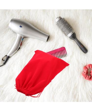 Outanaya 3pcs Hair Dryer Storage Bag Travel Hair Dryer Bags Hair Dryer Travel Bags Flannel Red - Buy Online on GoSupps.com