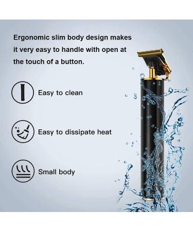 Professional Rechargeable Hair Trimmer Clipper with Zero-Gapped T-Blade - Close Cutting Cordless Clippers for Men - Ideal for Haircuts, Beard Grooming - Barbershop Quality (Black, 4 Combs) - Buy Online on GoSupps.com