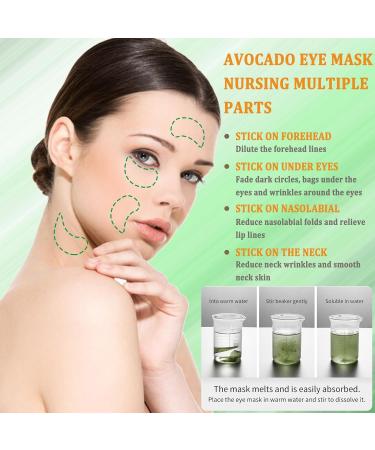 Avocado Under Eye Patches - 30 Pairs, Dark Circles & Puffy Eyes Treatment | Anti-Aging Collagen Mask for Wrinkle Reduction and Hydrating Skincare - Buy Online on GoSupps.com
