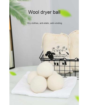 100% Organic Wool Dryer Balls from New Zealand | Natural Fabric Softener | Reusable & Eco-Friendly | Reduces Wrinkles & Drying Time (Pack of 6 - Buy Online on GoSupps.com