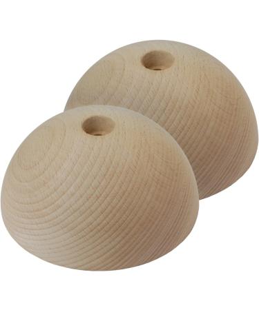 ALPIDEX Wooden Hemispheres Climbing Holds - 2pcs Campussloper - Smooth Real Wood 13cm Sizes for International Shipping - Buy Online on GoSupps.com