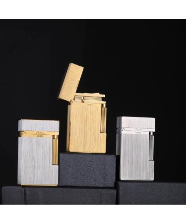 Kerosene/Butane Brushed Metal Copper Lighter Classic Vintage Lighter Side Slide Lgnition Steel Tone Trench Lighter for Men Dad Husband Gift Collect(Fuel Not Included)(B Butane) - Buy Online on GoSupps.com