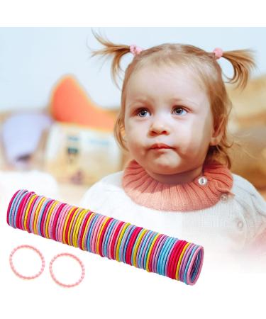 Buy Multi-Colored Baby Hair Gum for Girls - No Folds Hair Ties & Ponytailers for Infants & Toddlers | Thin Red (C One Size) - Fast International Shipping - Buy Online on GoSupps.com