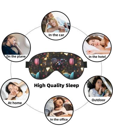 Jungle of Love Unisex Adjustable Blackout Sleep Eye Mask - Perfect for Home Travel Yoga and Office Naps - Buy Online on GoSupps.com