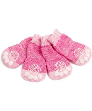 Pet Heroic Indoor Anti-Slip Socks for Dogs & Cats - 8 Sizes (S to 5XL) - Paw Protection & Traction with Silicone Gel - Pink Mode - Buy Online on GoSupps.com