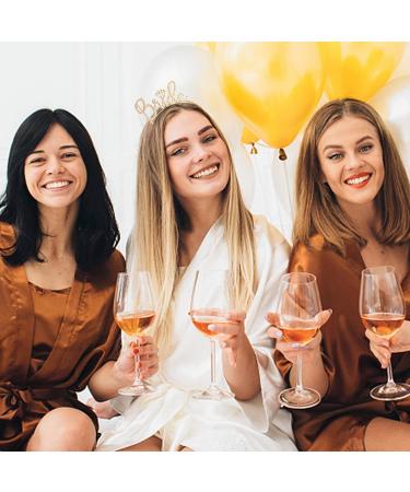 Casoty Gold Bride Tiara - Rhinestone Bachelorette Headband for Wedding Party | Bridal Shower Gift - Buy Online on GoSupps.com