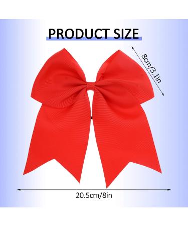 Shop 2 Pieces Large Red Loop Hair Ties - Perfect Cheerleader Hair Accessories for Women & Girls - Ideal for Christmas Parties - Buy Online on GoSupps.com