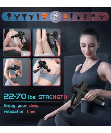 DACORM Deep Tissue Massage Gun for Athletes - Powerful Percussion Therapy (Black) - Buy Online on GoSupps.com