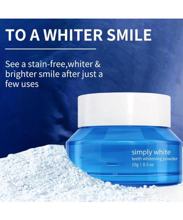 OHCVG Teeth Whitening Powder Natural Teeth Whitening Powder Instant Whitening and Stain Removal Fresh Breath - Buy Online on GoSupps.com