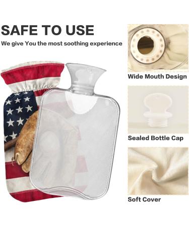 Buy Naanle American Flag Baseball Bats & 2L Transparent Hot Water Bottle for Pain Relief - Heat & Cold Therapy - Buy Online on GoSupps.com