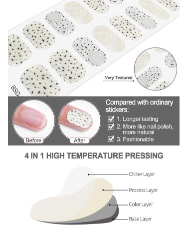 Kalolary Gel Nail Polish Strips 32PCS Nail Gel Art Sticker Waterproof Full Nail Wraps Decal Sets with Nail File and Stick for Women Girls Nail Art Decor (UV/LED Lamp Required) (A) - Buy Online on GoSupps.com