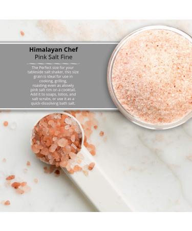Himalayan Chef Pink Salt 1lb - Fine Grain - 100% Natural and Pure - Buy Online on GoSupps.com