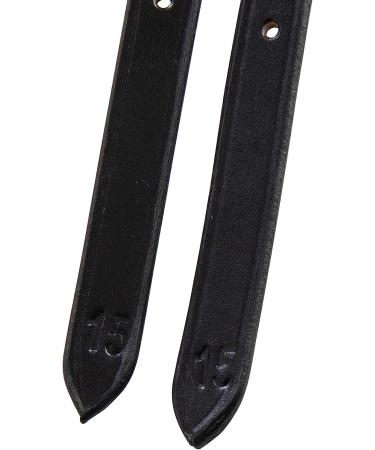 Huntley Equestrian Premium English Leather Spur Straps - 15 Black - Buy Online on GoSupps.com