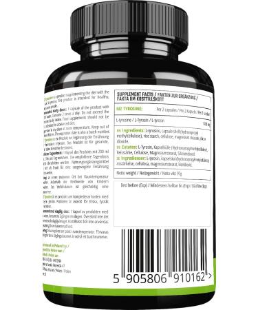  MZ Meet the zone L-Tyrosine 500 mg - 120 capsules - Up to 4 month supply - Amino acid food supplement to support - Buy Online on GoSupps.com