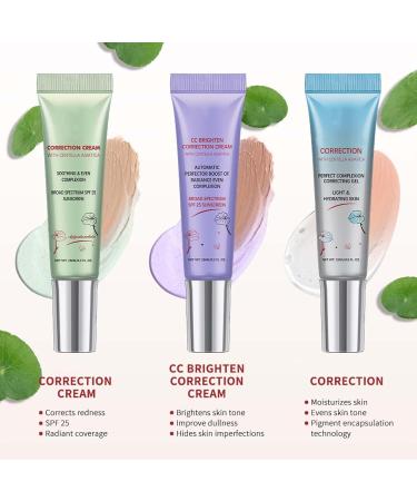 Cc Centella Asiatica Face Contour Cream Makeup and Facial Definition Korean Cosmetic Care Centella Cream Concealer SPF30 (Green 15 ml) - Buy Online on GoSupps.com