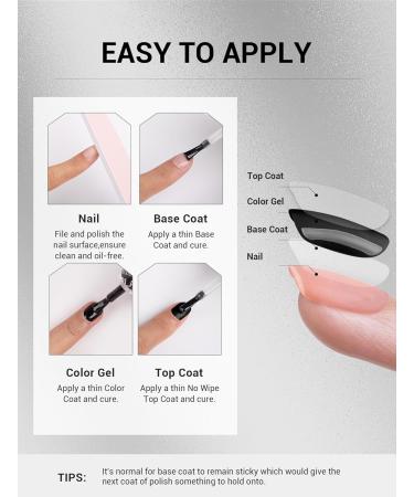 MelodySusie Gel Top Coat 15ml - No Wipe Glossy Finish Long Lasting for DIY & Nail Salon | Best Gel for Clear & Acrylic Nails - International Shipping Available - Buy Online on GoSupps.com