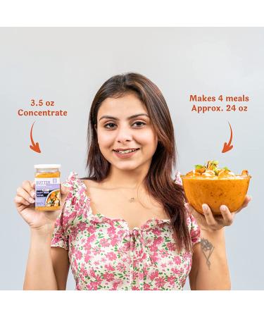 Alcoeats Butter Chicken Simmer Sauce: Vegetarian, Preservative & Gluten Free | Authentic Indian 15-Min Meal Prep | 1 Jar, 4 Servings - Buy Online on GoSupps.com