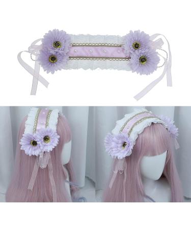 amangul Sweet Hair Women Washing Face Hairband Pleated Laces Elegant Flower Shape Headbands Hair Hoop for Girls - Buy Online on GoSupps.com