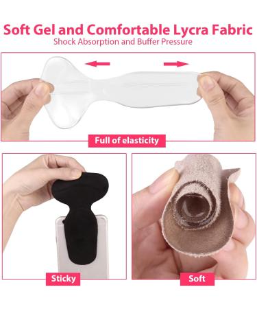 Heel Cushion Gel Self-Adhesive with Arch Support - 6 PCS Silicone Heel Pads for Slip-Proof Shoe Protection | Comfortable Flannel & Transparent Design for Better Fit - Buy Online on GoSupps.com