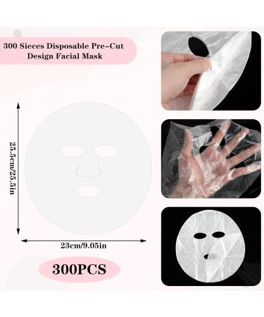 300 Sheets Disposable Transparent Facial Mask for DIY Skin Care - Moisture Retention Spa Treatment - Buy Online on GoSupps.com