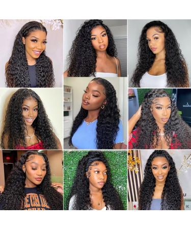 30 Inch Water Wave HD Lace Front Wig - Brazilian Virgin Hair, 150% Density, Natural Color - Wet and Wavy Lace Closure Wig for Black Women - Buy Online on GoSupps.com