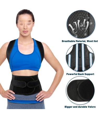 CSCDD Back Brace Posture Corrector Back Straightener Scoliosis and Hunchback Correction Adjustable Posture Trainer(X-Large) B X-Large - Buy Online on GoSupps.com