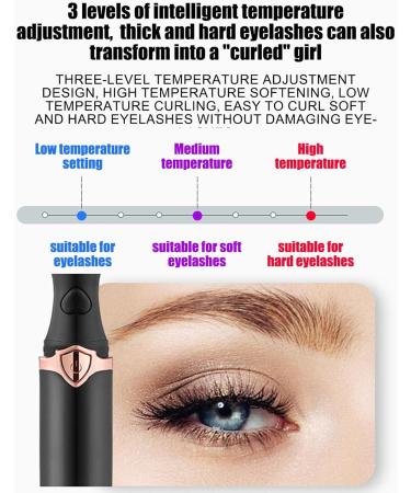 ADERN Electric Heated Lash Curler - Long-Lasting Heating Curler for Lash Styling Electric Heated Eyelash Curling Device for Barbershop Beauty Salon Stage Performance - Buy Online on GoSupps.com