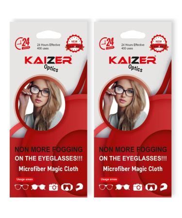 Kaizer-Anti Fog Wipes for Glasses Reusable Cloth for Eyeglasses Swimming for All Lenses (2)