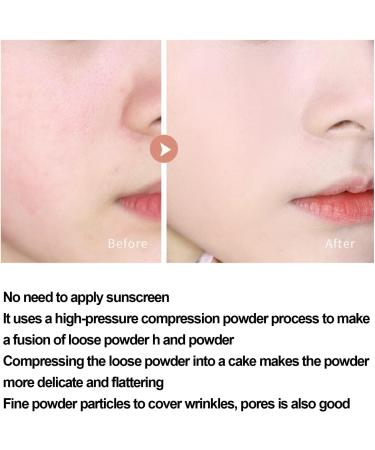 LXZJJM High Definition Setting Powder Lightweight Long-lasting oil control and makeup fixing easy to create a perfect makeup sweatproof and non-removal Masks Fine Lines & Imperfections ((02#Light skin tone)) - Buy Online on GoSupps.com
