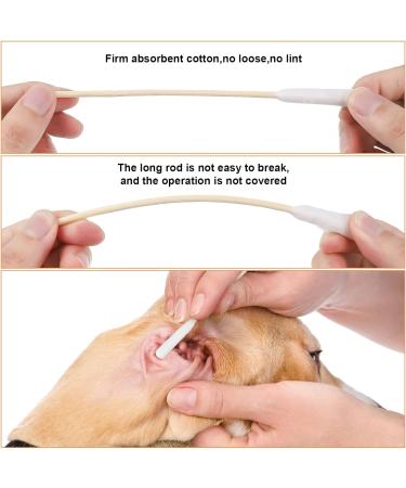 100pcs Fashiontide Dog Ear Cleaning Swabs | Pet Ear Cleaner Cotton Sticks for Dogs & Cats - Buy Online on GoSupps.com