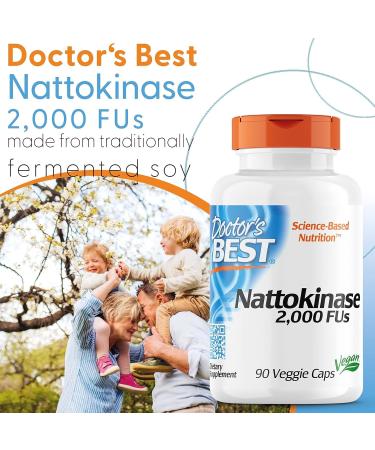 DoctorBest Nattokinase 2 000 FU 90 Vegan Capsules Laboratory Tested Gluten-Free Vegetarian 90 count (Pack of 1) - Buy Online on GoSupps.com