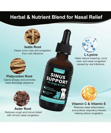 Nasal Health Support Drops for Cats & Dogs Pet Sinus & Respiratory Comfort Supplement Helps Maintain Clear Breathing Supports Seasonal Wellness & Immune Function - Buy Online on GoSupps.com
