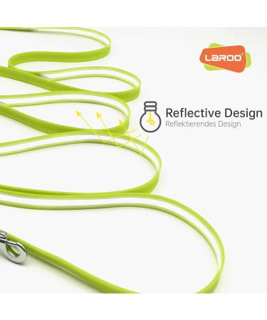 Laroo 5m Reflective PVC Drag Line Leash for Dogs - Waterproof Training Line for Small & Large Dogs - Ideal for Night Walks - Buy Online on GoSupps.com