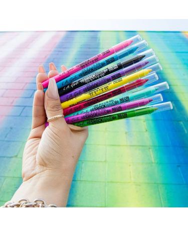 LA Girl Shockwave Neon Vivid Purple Eyeliner 20g - Bold Long-lasting Color for Stunning Eyes | International Shipping Available - Buy Online on GoSupps.com