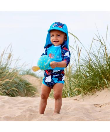 Splash About Baby Kids Legionnaire Sun Hat L - Under The Sea | UV Protection - Buy Online on GoSupps.com