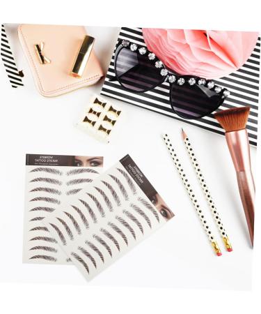 Beavorty 72 Sheets Waterproof Eyebrow Stickers Eyebrow Grooming Shaping Kit Eyebrow Tattoos Stickers Make up - Buy Online on GoSupps.com