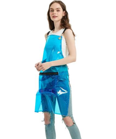 MIKI WELL Hair Stylist Apron - Adjustable Apron with Pockets Blue - Buy Online on GoSupps.com