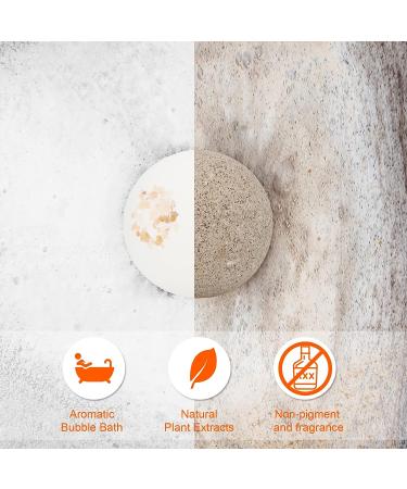 Men's Gift Set: 6 Coffee and Orange Bath Bombs for Calming and Refreshing - Totally Natural - Set of 8 - Buy Online on GoSupps.com