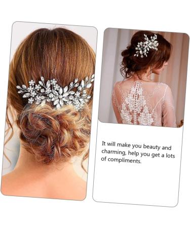 HAPINARY Crystal Inlaid Hair Comb Bridal Hair Decor Bride Hair Comb Bridal Headpieces for Wedding Crystal Hair Comb Wedding Hair Accessories Bride Wedding Headdress Bridal Hair Comb - Buy Online on GoSupps.com