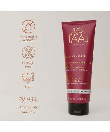  TAAJ TAAJ | Loo Pow Ayurvedic Shampoo - KESHIKA | Fortifying revitalizing & beautifying | Ayurvedic powders with cleansing & beautifying properties | Soft & silky hair | Vegan | Pack of 2 x 250 ml - Buy Online on GoSupps.com