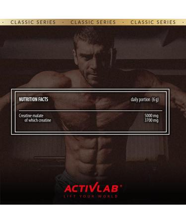 Activlab Tricreaine Malate 300G - Creatine Malate Powder for Bodybuilders & Athletes | 50 Portions | Orange Flavor | Boost Power & Endurance | 3x Lab Tested | Includes Mass Cup - Buy Online on GoSupps.com