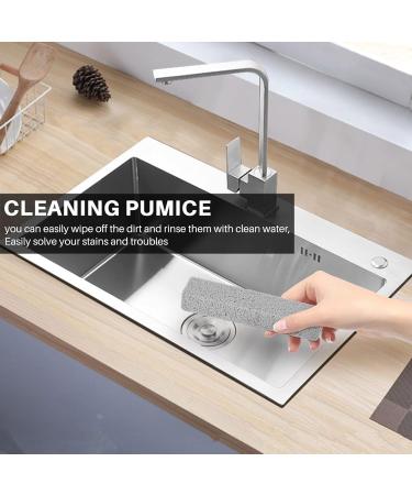 Xeodaun 8 Pieces Pumice for Cleaning Pumice Scouring Pad Grey Pumice Stick Cleaner for Removing Toilet Bowl Ring Bath Household Kitchen Pool - Buy Online on GoSupps.com