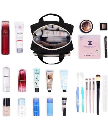 Large Full Size Black Toiletry Bag for Women - Travel Makeup Organizer - Buy Online on GoSupps.com