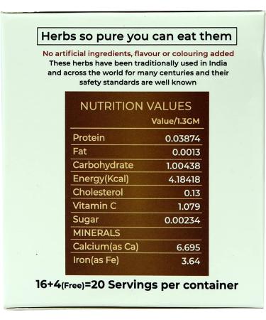 One More Cup Herbal Tea Box Caffeine Free Tea Bags Herbal Tea For Immunity Boost (Total 20 Tea Bags) - Buy Online on GoSupps.com