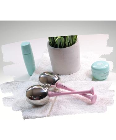 RADIANCE Ice Globes for Facial Skin Care - Stainless Steel Cryo Freeze Tool for Face Cooling & Depuffing with Storage Case - Buy Online on GoSupps.com