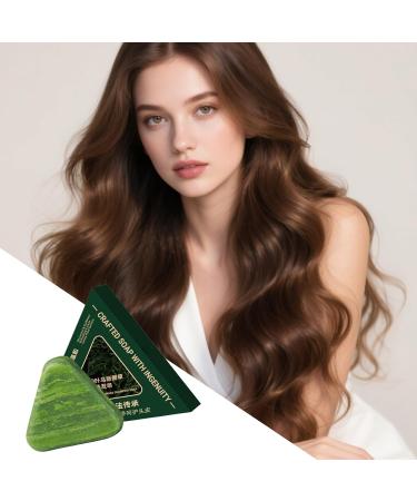  Njidher Solid Hair Shampoo Soap | Deep Cleansing Anti-Shine Shampoo Light Hair Care for Young Men Women Teen Family - Buy Online on GoSupps.com