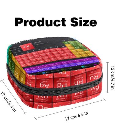 Pedagogical Periodic System Elements Storage Bags for Women & Teen Girls | Menstrual Cup Holders - Buy Online on GoSupps.com