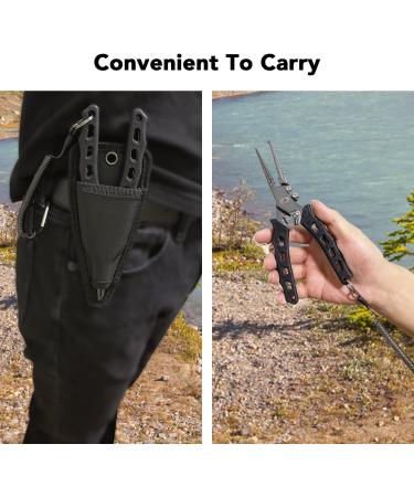 YeaSee Fishing Pliers & Fish Lip Gripper Set | Saltwater Resistant Tools with Rubber Handle, Line Cutter, Hook Remover & Sheath | Ideal Ice Fishing Gear & Gift for Men - Buy Online on GoSupps.com